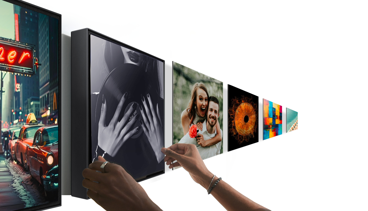 Jemand, der bestellte Rahmen auf MusicFrame Lab anpasst